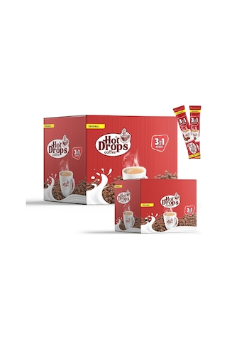 Hot Drops 3ü1 Arada Hazır Kahve 50 Adet X 18 Gr
