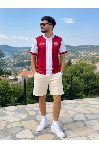 Alexander Gardi Alexandergardı Nakış Detaylı Fck Forma Kırmızı - Beyaz