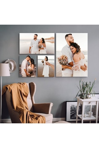 Premium Kişiye Özel 3 Adet Metal Poster Tablo Full Hd Kalite Baskı 20x30 Cm Çok Renkli