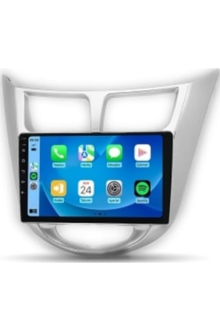 Hyundai Accent Blue 2010-2019 Gri 4gb Ram 64gb Hafıza 8 Çekirdek Carplay Kamera Android Multimedya 9"