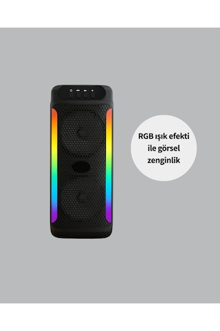 Mey İthalat Ev Ve Dış Mekan Kullanımına Uygun Rgb Işıklı Hoparlör