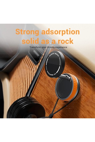 360 Ayarlanabilir Vakum Manyetik Vantuz Telefon Dağı, Eller Serbest Manyetik Black -