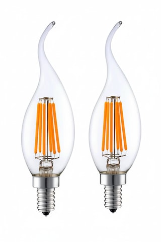 Rustik Kıvrık 4w E14 Led Ampul 400lm 2li Paket