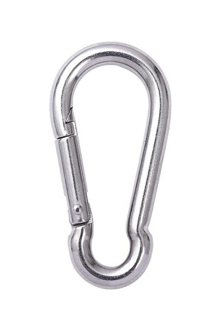 10mm Düz Yaylı Galvanizli Karabina 5 Adet