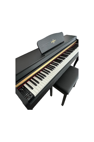 Marcia Mk-900 Bk Dijital Konsol Piyano, Bluetooth, Tuş Hassasiyeti, 88 Tuşlu, Kapaklı Kulaklık Ve Tabure