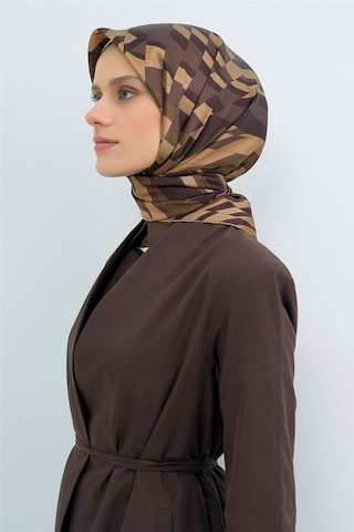 Saf İpek Sura Eşarp-2026 İlkbahar-yaz- 950700d Kahverengi
