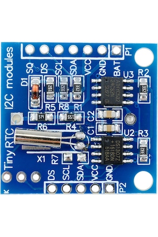 Ds1307 Rtc Iıc Zaman Modül Gerçek Zaman Saat I2c 24c32 Eeprom Sn/dakika/saat/gün/ay/yıl/tarih Hesap