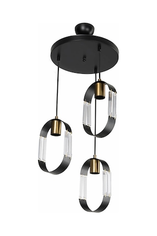 Nova 3lü Avize Çember Çok Renkli