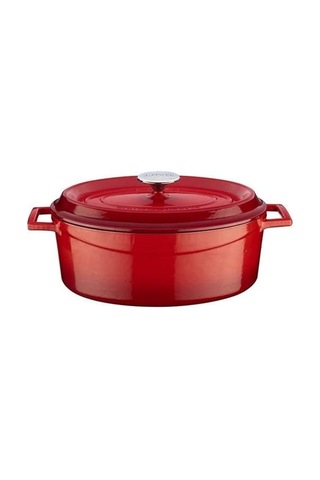 Oval Döküm 21x27 Cm Tencere Kırmızı Lvotc27k2r Çok Renkli
