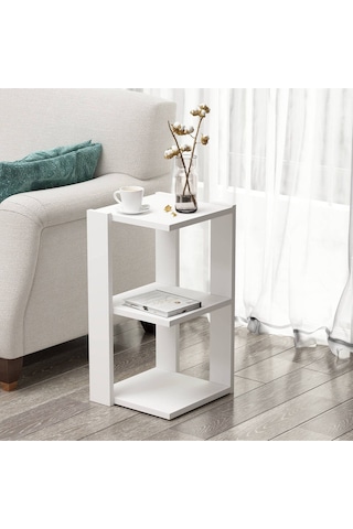 Petra Yan Sehpa Beyaz