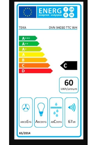 Teka DVN 94030 TTC WH Duvar Tipi Davlumbaz 112950009
