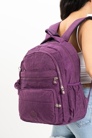 Ultra Hafif Çok Cepli Orta Boy Sırt Çantası Mor Model: 571-3e - Mor