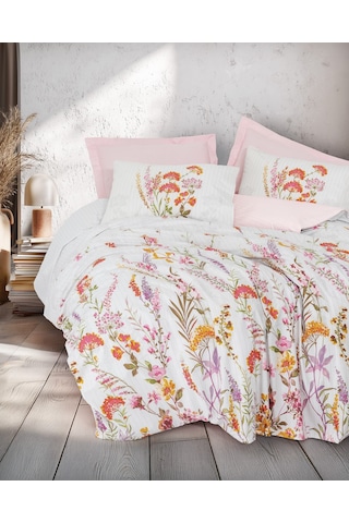 Cotton Box Çift Kişilik Nevresim Takımı Lilura Pembe Pembe