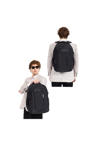 Dada 05 Siyah Laptop Sırt Çantası 14-15,6 İnç Usb Aparat Ortopedik Sırt Darbe Emici Koruma