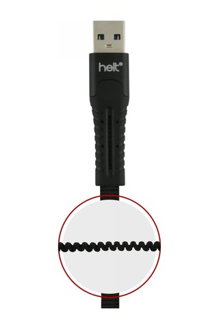 Helt Ht-dc02 İp Örgü 120 Cm Lightning Şarj Ve Data Kablosu Siyah