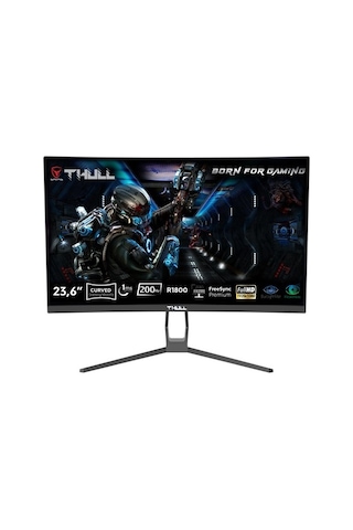 Thull Vision TG-VSN236C-200  23.6'' 1 MS  200 Hz Freesync FHD LED VA Frameless Curved Gaming Monitör