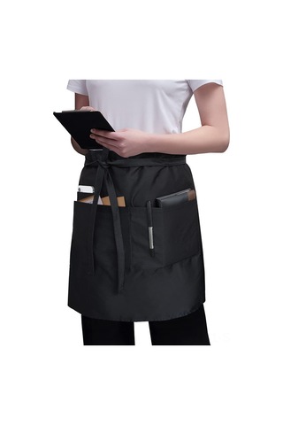 Springsun Restoran, Kafe Ve Bar Personeli İçin Dayanıklı Beyaz Apron - Tek Boyut, Modern Tasarım, Lecke Ve Lekeden Koruma Beyaz