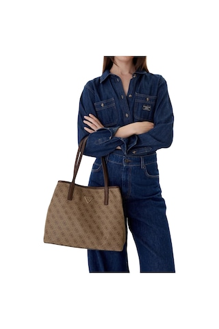 Guess Victtoria Iı Kadın Omuz Çantası Hwesg951428 Kahverengi
