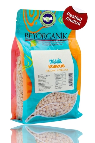 Organik Kuskus 500gr Pestisit Ve Aflatoksin Analizli