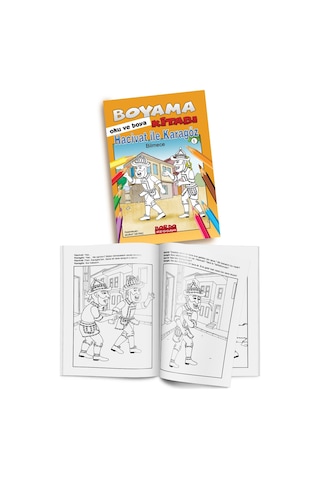 Hacivat İle Karagöz Bilmece Bildirmece Boyama Kitabı Oku Ve B...