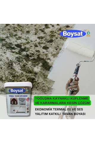 Boysat Termal Isı Yalıtımlı Tavan Boyası 10 Lt.