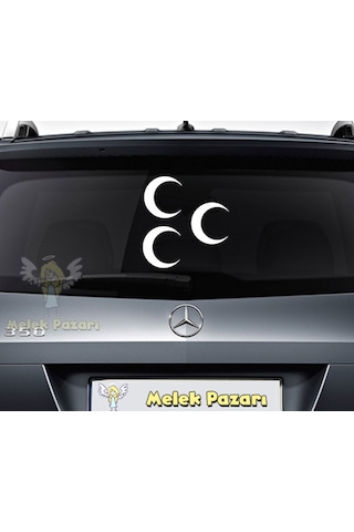 Osmanlı Üç Hilal Araba Sticker (254440560)