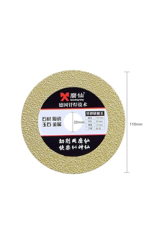 Konesam Elmas Kesme Diski 110mm - Seramik, Cam, Mermer Kesimi İçin Yüksek Dayanıklı 60 Kum