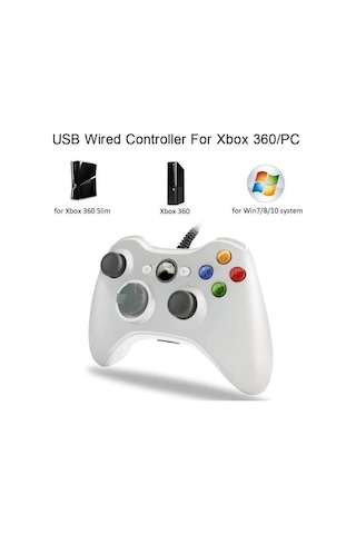 Torima Xbox 360/pc Uyumlu Kablolu Joystick Gamepad Controller