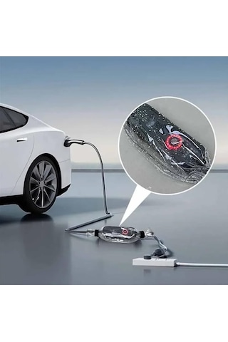 Glanz Elektrikli Araç Şarj Adaptör Yağmur Koruma Brandası, Ev Şarj Adaptör Koruyucu 45 - 23cm