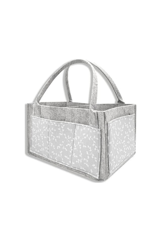 Nessiworld Babyjem Keçe Anne Bebek Bakım Çantası 772 Gri Çiçek-39727