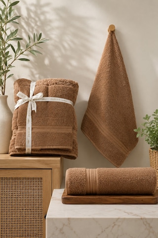 2'li Battal Boy Banyo Havlu Seti 90x170 Cm Banyo Havlusu + 50x90 Cm Baş Havlusu, Yumuşak Dokulu, Yüksek Su Emici Kahverengi 2'li Battal Boy Banyo Havlu Seti 90x170 Cm Banyo Havlusu + 50x90 Cm Baş Havlusu, Yumuşak Dokulu, Yüksek Su Emici Kahverengi