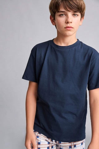 Defacto Regular Fıt Desenli 2li Pijama Takımı Erkek Çocuk H4112a826hsnv135 Lacivert-nv135