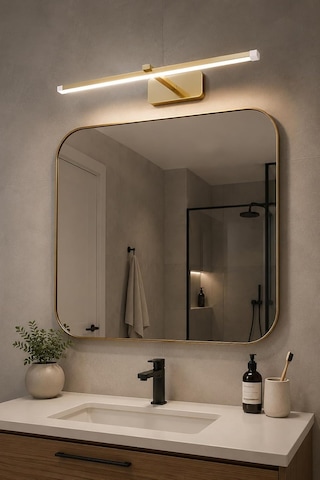 Berrak Modern Tasarım Eskitme Renk Gün Işığı Ledli Banyo - Mutfak - Salon Led Duvar Aplik Çok Renkli