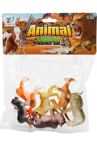 Can-Em Oyuncak Vahşi Hayvanlar 6'Lı Figür Seti 888A-11