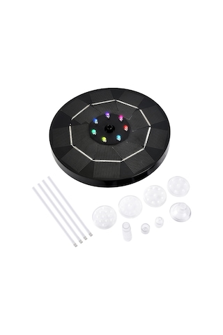 Lemestar 3.5w Güneş Enerjili Renkli Fırtına Pompa, 1800mah Batarya, 6 Fırtına Aynası, 4 Çarpışma Önleyici Çubuk, Ip68 Su Geçirmez, 7 Led Işık