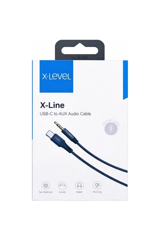 X-level Xcc-8864 Usb-c To Aux 3.5mm Ses Kablosu Aliminyum 1 Metre Siyah