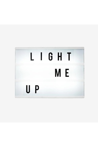 Flying Tiger Pembe Çerçeveli Ve Harfli A4 Led Işıklı Pano 21 29,7 Cm