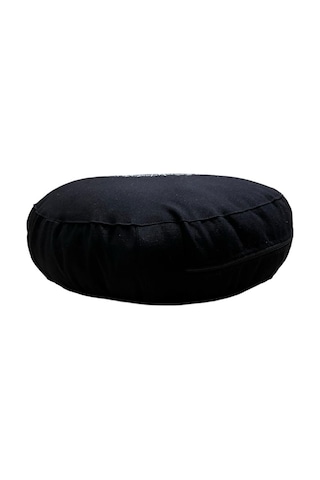 Remege Meditasyon Minderi & Bolster Minderi İkili Set Siyah Syh3