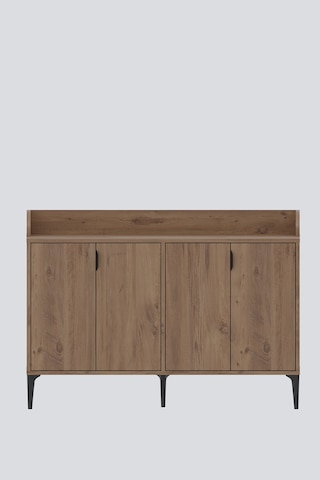 Harmony Maxi 4 Kapaklı Kahve Köşesi, Stüdyo Mutfak 128x91x44 Cm Atlas Çam Modern Tasarım Kahverengi