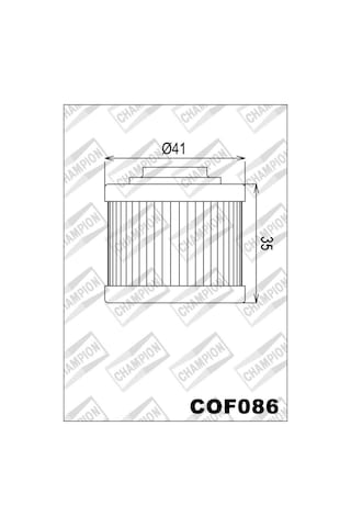 Champıon Cof086 Motosiklet Yağ Filtresi Hf186