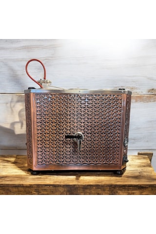 Bakır Elektrikli Çayland Çay Kazanı 3 Demlik 33 Lt Kapasi