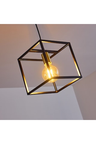 Riolight Modern Küp Metal Sarkıt Avize 25Cm X 25Cm