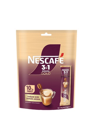 Nescafe 3ü1 Arada Gold Yoğun Çoklu Paket 10 X 17.6 G 6'li Avantaj Paketi Mıchu Çözünebilir