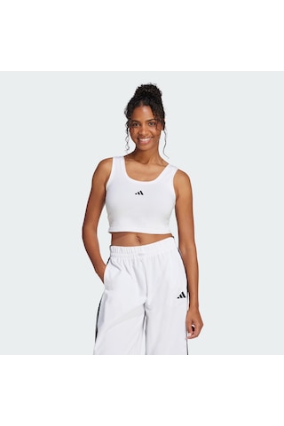 Adidas Essentials Small Logo Cotton Lifestyle Kadın Atlet Jd0545 Beyaz