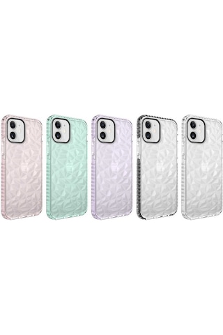 Apple Uyumlu iPhone 12 Kılıf Zore Buzz Kapak Yeşil