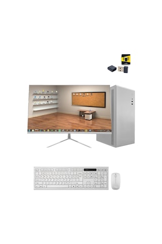 Ramtech Office White X10 i5-9400F 16 GB 500 GB HDD+480 GB SSD 2 GB R5230 23.8" Free Dos Masaüstü Bilgisayar