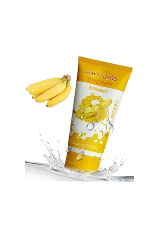 Hot Kiss Banana Büyük Boy Muz Aromalı Su Bazlı Kayganlaştırıcı Jel 200 ML
