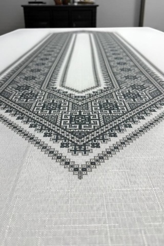 Kervan Dertsiz Masa Örtüsü 150x220 Cm Gri
