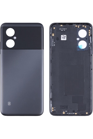 Cbtx Xiaomi Poco M4 5g / Poco M4 5g Hindistan / Redmi Note 11r Siyah Uyumlu Pil Arka Kapağı