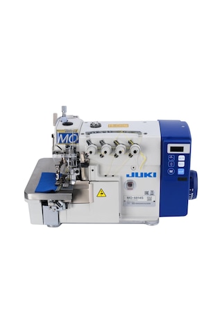 Juki Mo-6814s Kafadan Motorlu Full Otomatik 4 İplik Overlok Makinesi İplik Kesmeli Ayak Kaldırmalı